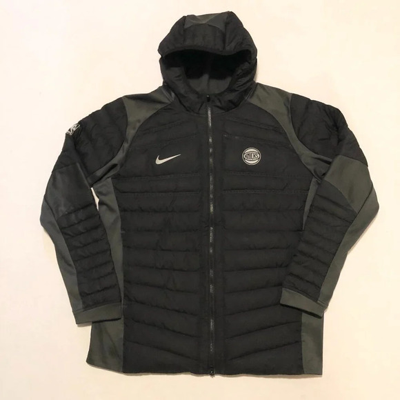 Nike Mens XL Aeroloft NBA New York Knicks Down Jacket  Parka 877842-010 - Picture 1 of 16